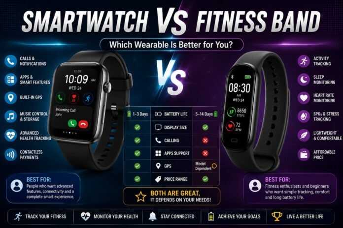 Smartwatch vs Fitness Band